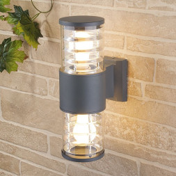 Уличный настенный светильник Elektrostandard 1407 TECHNO серый