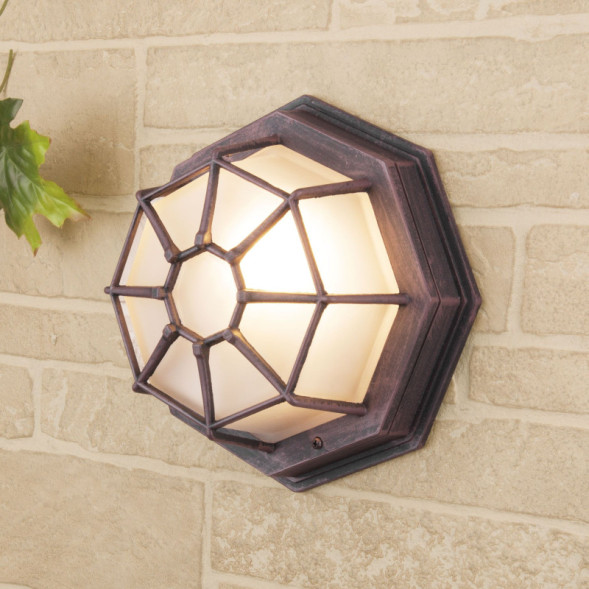 Уличный настенный светильник Elektrostandard Telarana S капучино (GL 1023D)