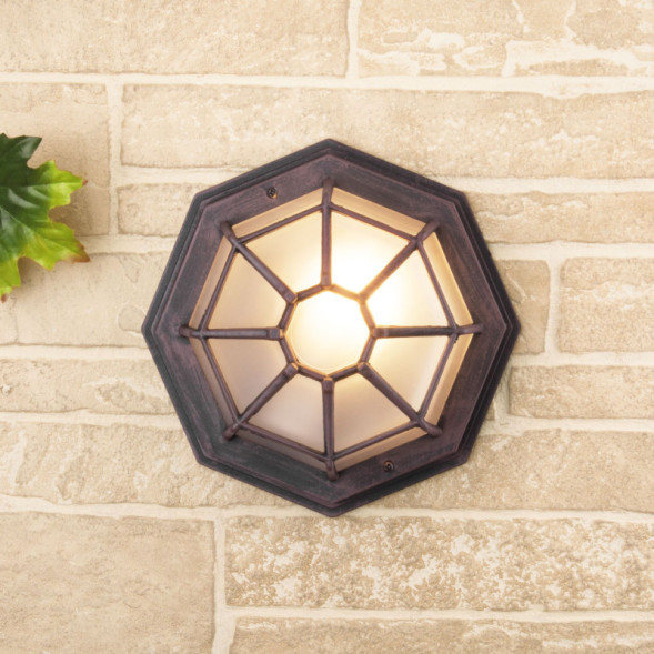 Уличный настенный светильник Elektrostandard Telarana S капучино (GL 1023D)