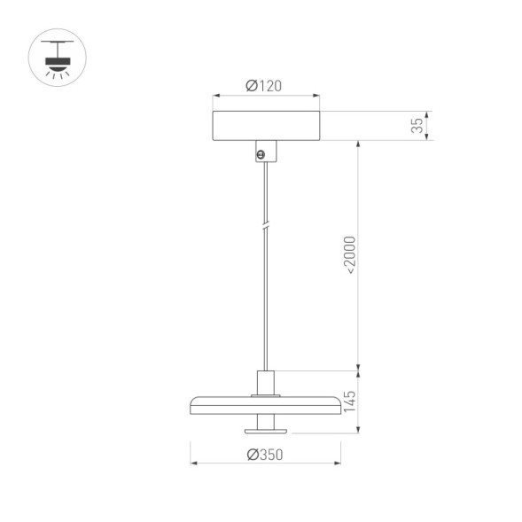 Подвесной светильник Arlight 057222 KOTARO