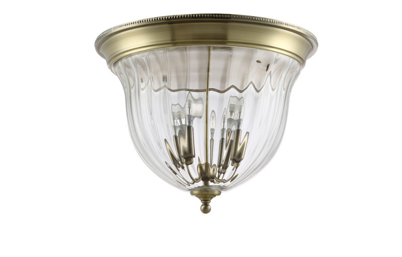 Потолочный светильник Crystal Lux JUGO JUGO PL4 BRONZE/TRANSPARENTE
