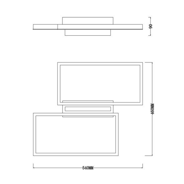 Потолочная люстра Escada 10209/2LED Black