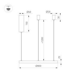 Подвесной светильник Arlight 046246