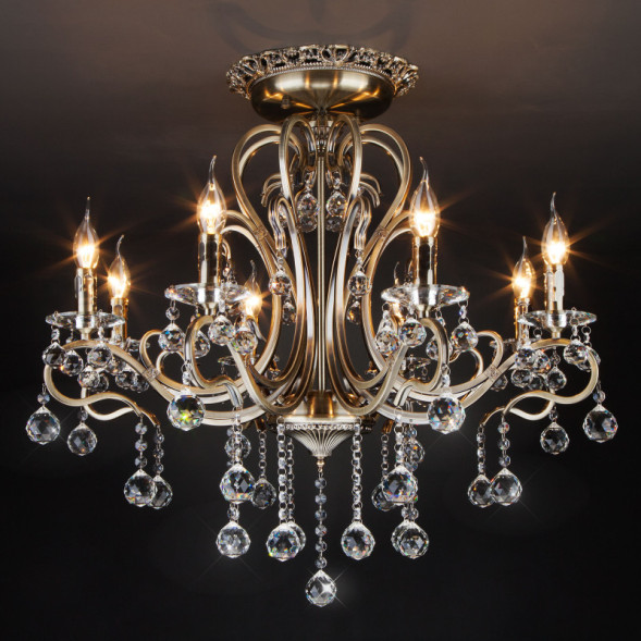 Люстра на штанге Eurosvet Ernin 12505/8 античная бронза Strotskis