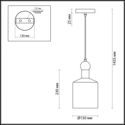 Подвесной светильник Odeon Light BOLLI 4085/1