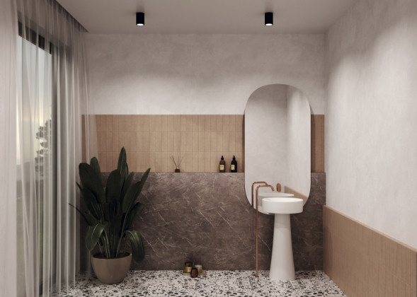 Точечный влагозащищенный светильник Maytoni Technical ALFA C029CL-01B