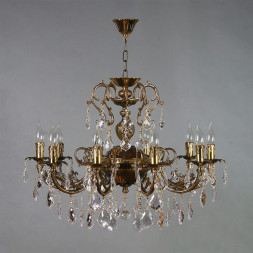 Подвесная люстра AMBIENTE by BRIZZI ALICANTE 8888/10 PB Leaf crystal