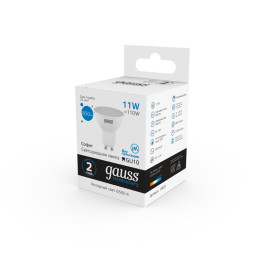 Светодиодная лампа Gauss 13631 11W 220V 850lm GU10 белый (холодный)