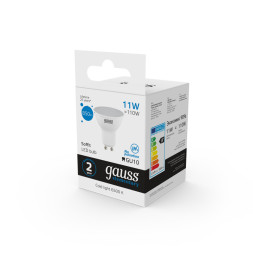 Светодиодная лампа Gauss 13631 11W 220V 850lm GU10 белый (холодный)