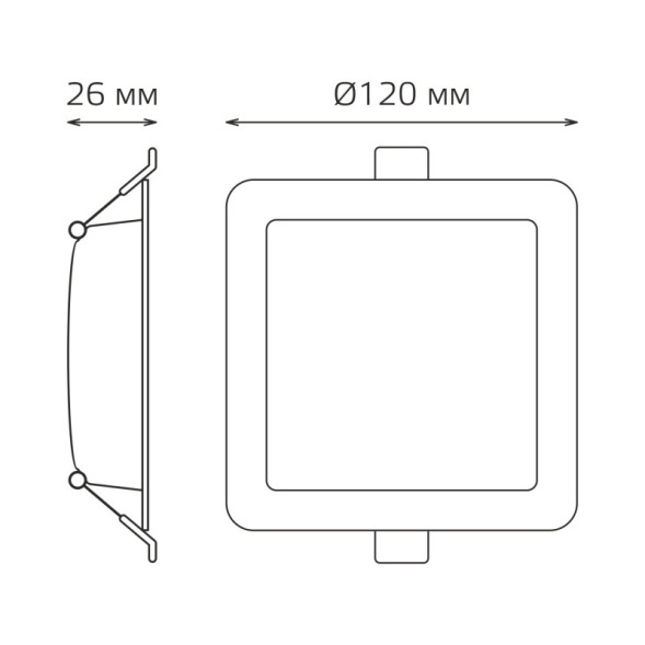 Встраиваемый точечный светильник Gauss 998420209