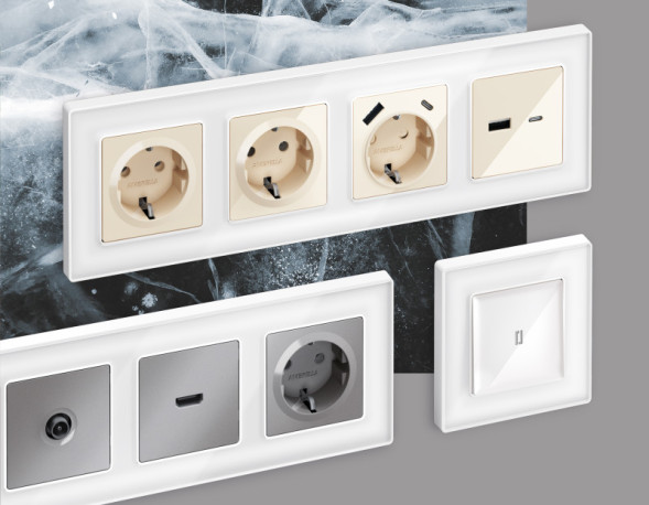 Рамка Ambrella Volt AF580101 ALFA Arctic