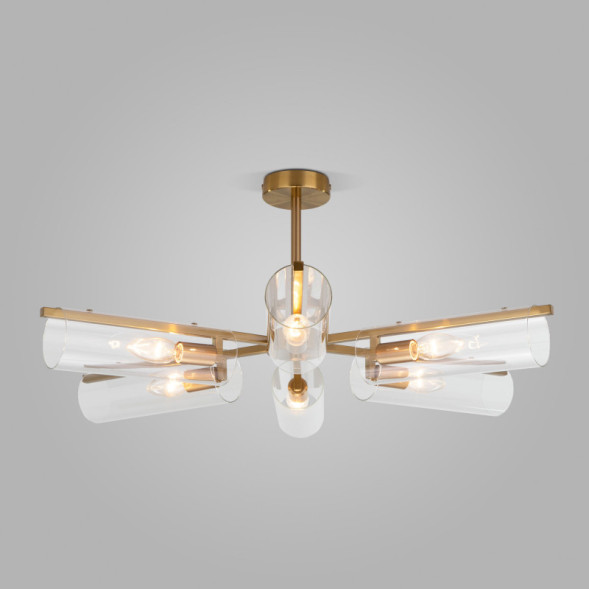 Люстра на штанге Eurosvet Trompeta 70144/6 латунь