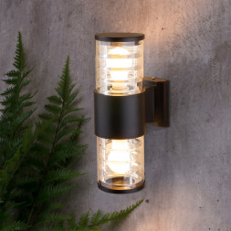 Уличный настенный светильник Elektrostandard Techno 1407 черный