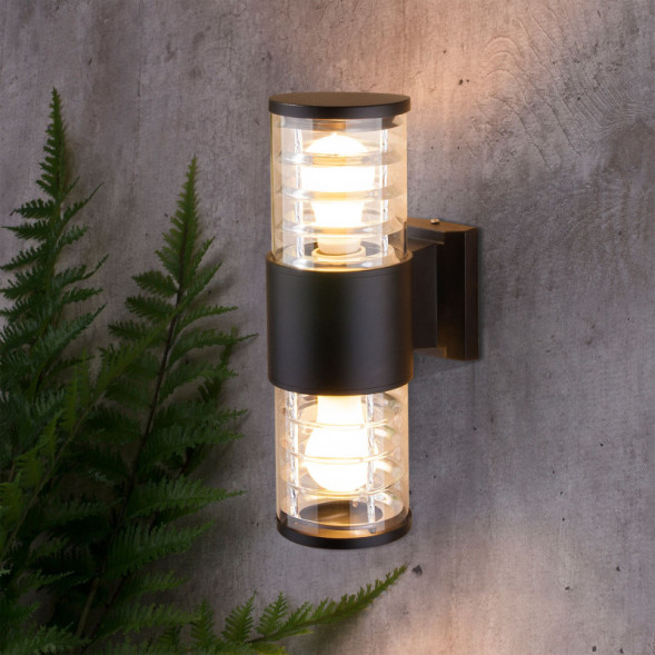 Уличный настенный светильник Elektrostandard Techno 1407 черный