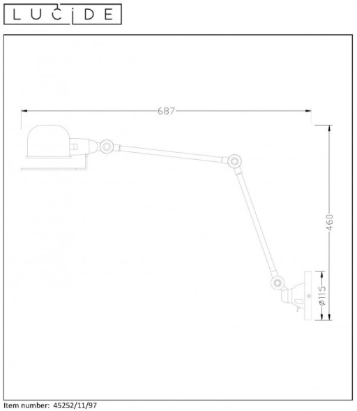 Бра LUCIDE HONORE 45252/11/97