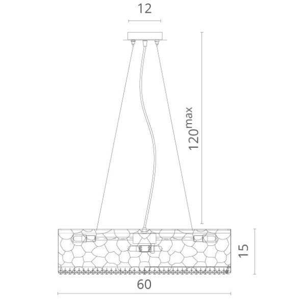 Подвесная люстра Divinare Paola 2002/01 SP-9