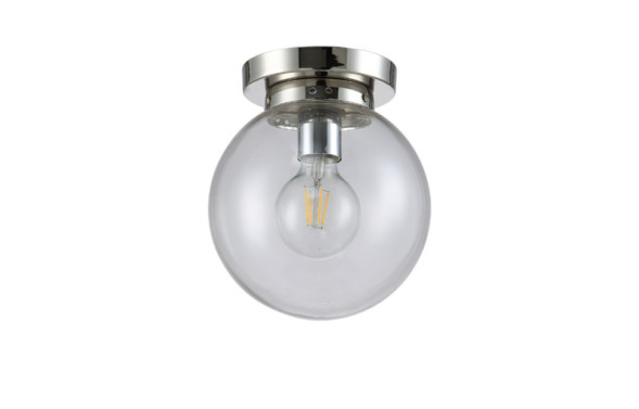 Потолочный светильник Crystal Lux Mario MARIO PL1 D200 NICKEL/TRANSPARENTE