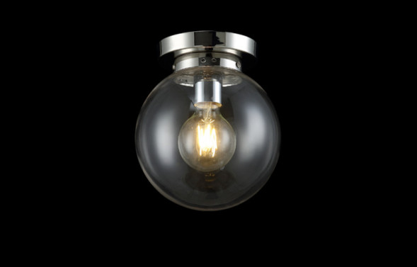 Потолочный светильник Crystal Lux Mario MARIO PL1 D200 NICKEL/TRANSPARENTE