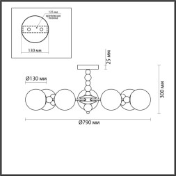 Люстра на штанге LUMION SUNDAY 6525/7C