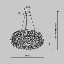 Подвесной светильник MODELUX MS.9029.12 GD