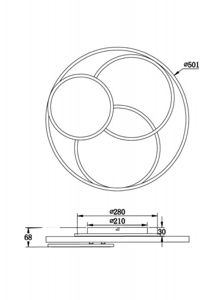 Потолочный светильник FR10015CL-L94WB Freya Cosmic