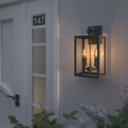 Уличный настенный светильник Elektrostandard Candle D (35150/D) чёрный