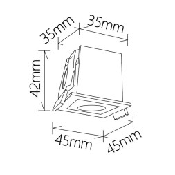 Точечный встраиваемый светильник 9126 Mantra BLAU