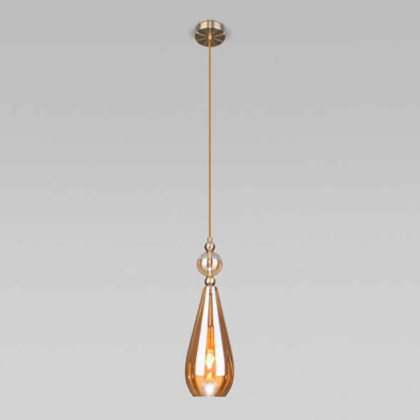 Подвесной светильник Eurosvet Ilario 50202/1 янтарный
