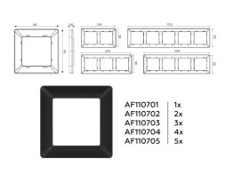 Рамка Ambrella Volt AF110701 ALFA Line