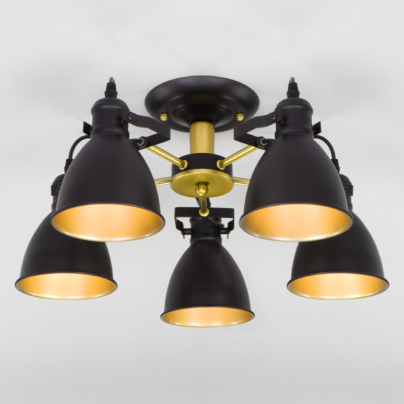 Люстра на штанге Eurosvet Denley 70112/5 черный