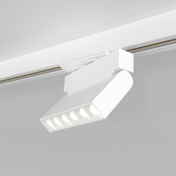 Трековый светильник Elektrostandard Garda Белый 10W 4200K (85017/01) однофазный