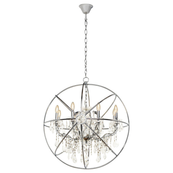 Подвесная люстра LOFT IT Foucaults orb crystal LOFT1896/8