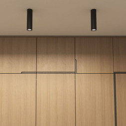 Накладной точечный светильник Denkirs TUBE DK2052-BK