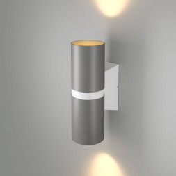 Уличный настенный светильник Elektrostandard Liberty LED серый/белый (35124/U)