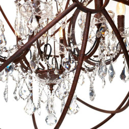 Подвесная люстра LOFT IT Foucaults orb crystal LOFT1897/8