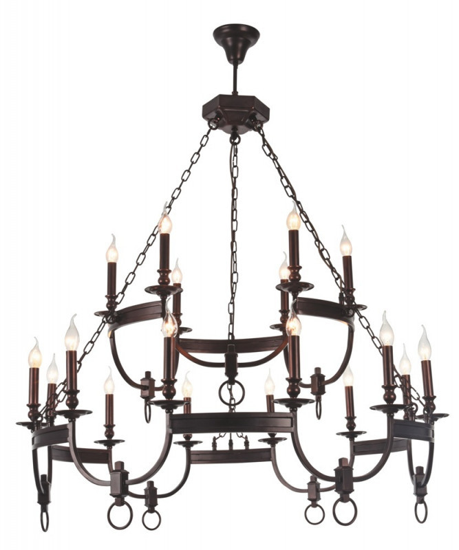 Подвесная люстра Crystal Lux SUERTE SUERTE BROWN SP12+6