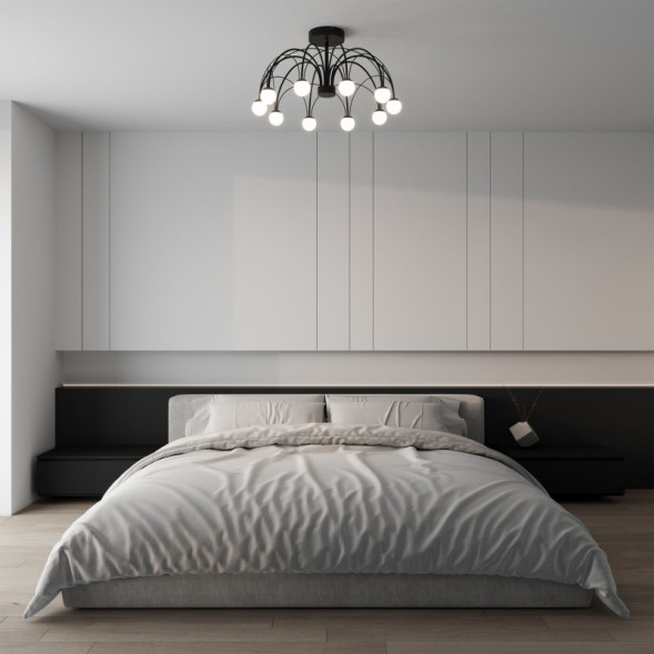 Люстра на штанге Eurosvet 90035/10 LED черный RAGNO