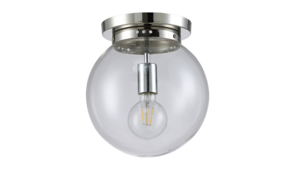 Потолочный светильник Crystal Lux Mario MARIO PL1 D250 NICKEL/TRANSPARENTE