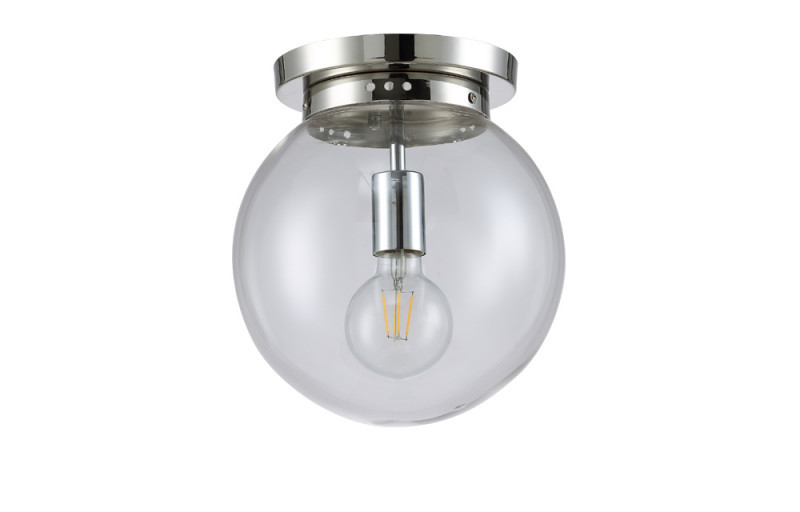 Потолочный светильник Crystal Lux Mario MARIO PL1 D250 NICKEL/TRANSPARENTE