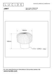 Настольная лампа LUCIDE JANY 78595/01/30