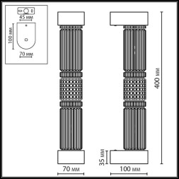 Бра Odeon Light collier 5456/12WL