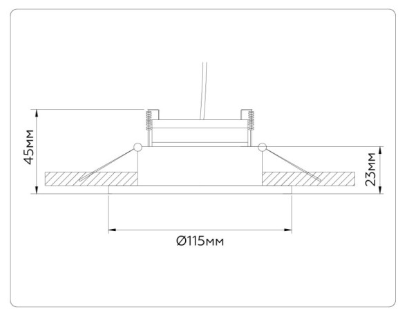 Встраиваемый точечный светильник Ambrella Light TN51912 TECHNO SPOT