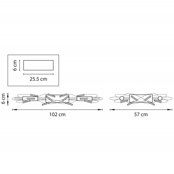 Потолочная люстра Lightstar OVALE 784246