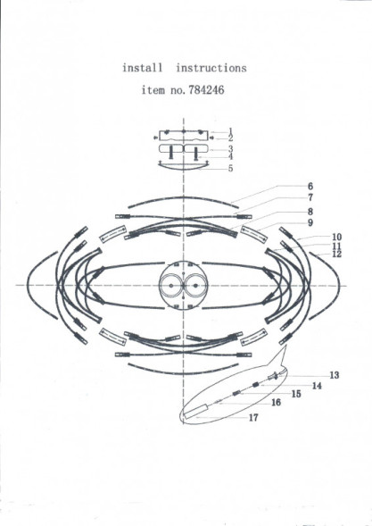 Потолочная люстра Lightstar OVALE 784246