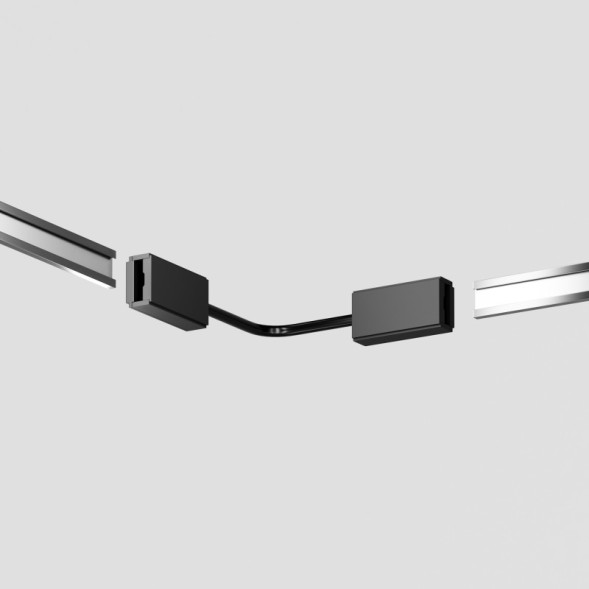 Коннектор для шинопровода Maytoni Technical Magnetic track system Flexity накладной черный TRA200CPC-11B-10