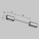 Коннектор для шинопровода Maytoni Technical Magnetic track system Flexity накладной черный TRA200CPC-11B-10