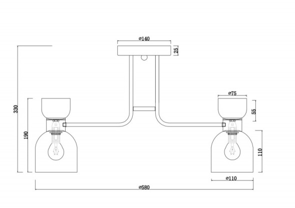 Люстра на штанге Freya Isla FR5094PL-05G