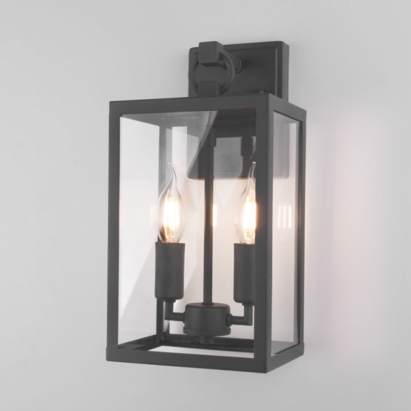 Уличный настенный светильник Elektrostandard Candle D (35150/D) темно-серый