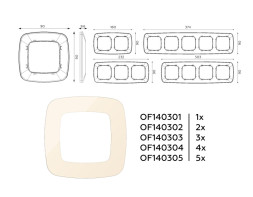 Рамка Ambrella Volt OF140303 OMEGA Ecta
