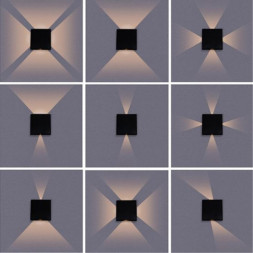 Уличный настенный светильник ARTE Lamp ALGOL A1445AL-4BK